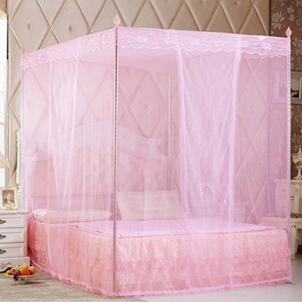 Four Corner Post Student Canopy Mosquito Net No Frame Mosquito Repellent Tent Insect Reject Canopy Bed Curtain Bed Tent
