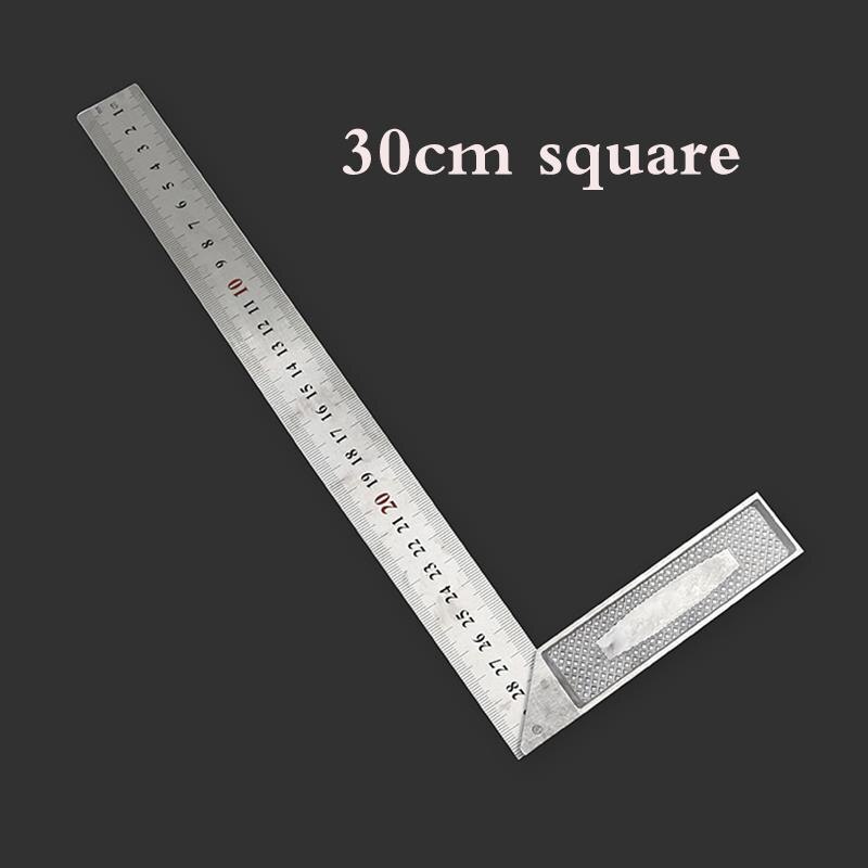 Metalen Quare Hoek Heerser 30Cm 90 Graden Hoek Verstelbare Stalen Gradenboog Haakse Heerser Carpenter Meetinstrumenten