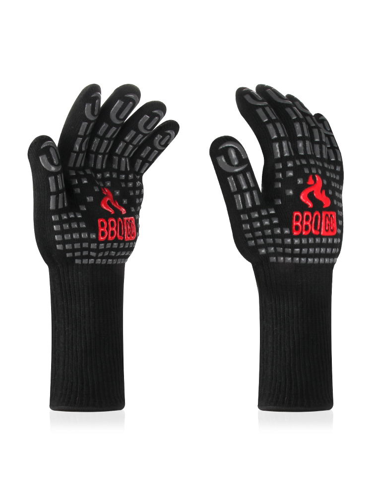 Inkbird 1472℉ Extreme Heat Resistant Grilling Gloves Aramid fabric Non-Slip Silicone Insulated Grill Mitts Baking: Default Title