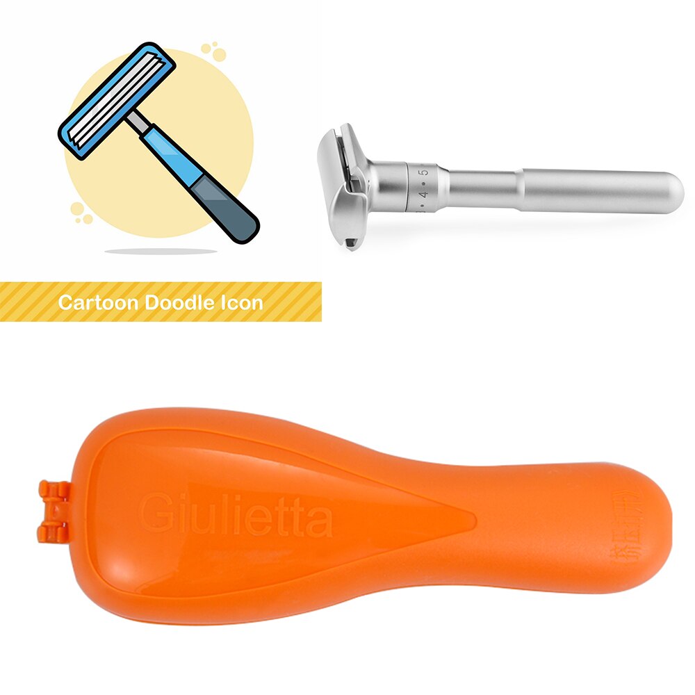 Porta cuchillas de afeitar portátil para hombre, caja de soporte para máquina de afeitar de , 1 unidad