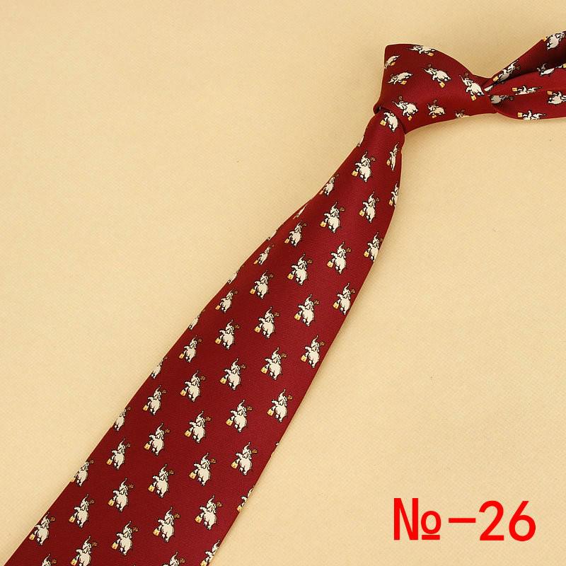Corbata de seda clásica para hombre, corbatas con estampado Floral a cuadros de 9cm, color rojo, ropa Formal de negocios y boda,: Blanco lechoso