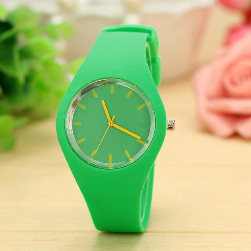Durable Watch Womens Leisure Sports For Chirdren Sports Watch Candy-colored Jelly Watch 12 Colors Silicone Strap Leisure Watch