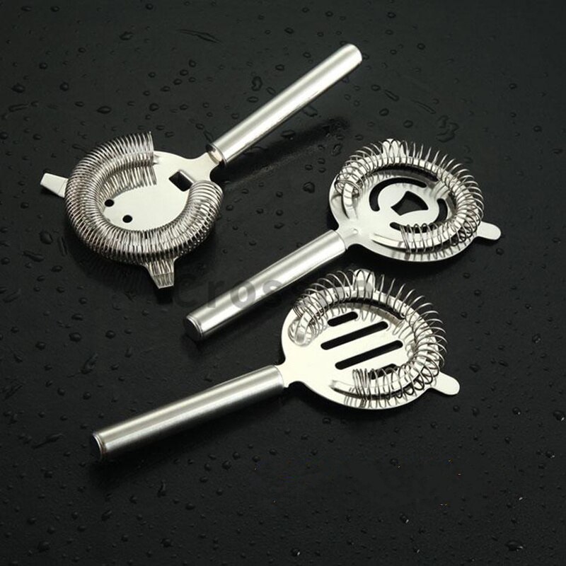 colador de cóctel camarero de acero inoxidable para Bar, licuadora de bebidas, filtro de hielo, accesorios Estilo Boston herramientas para Bar