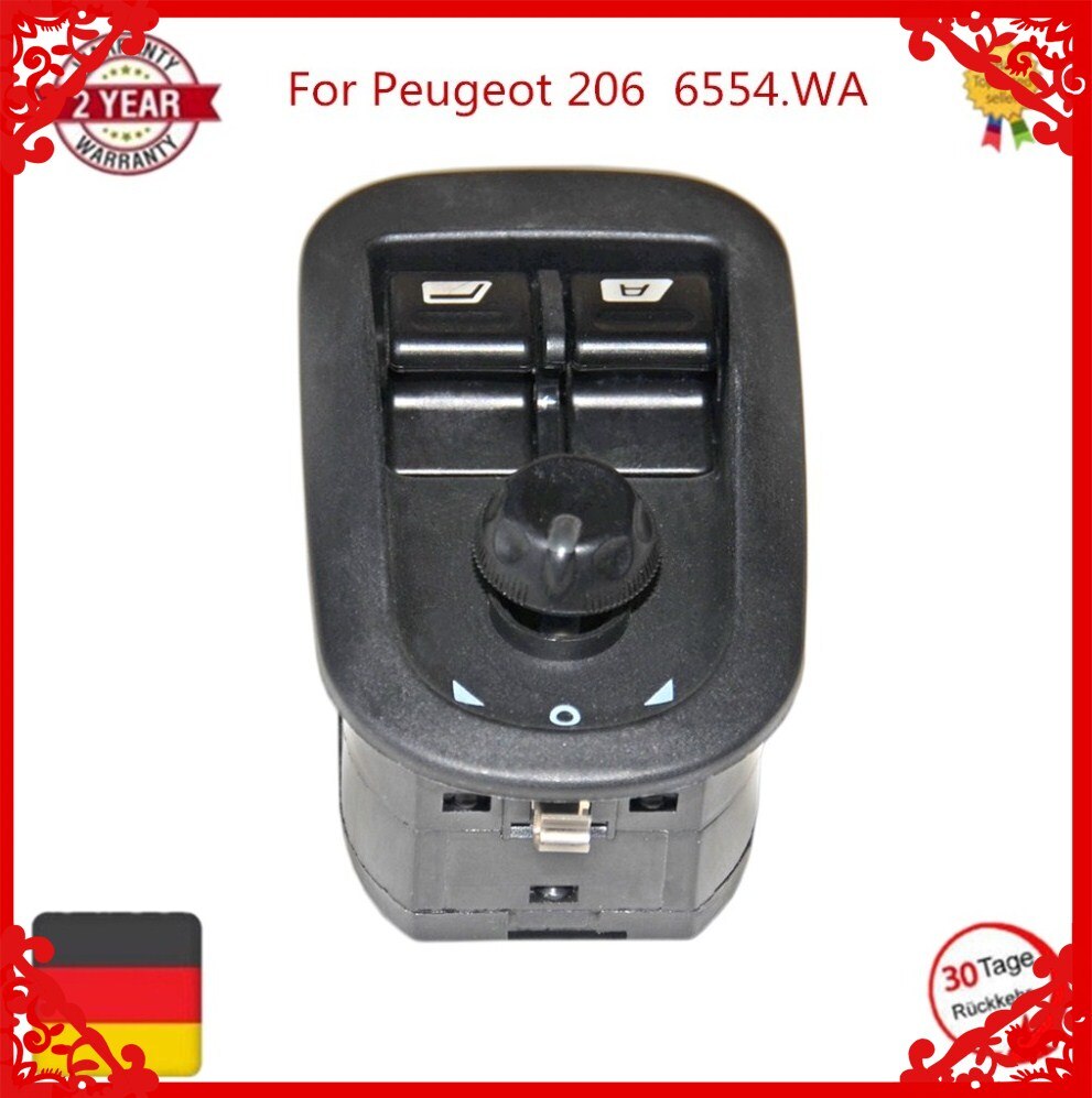 AP02 6554.WA For Peugeot 206 Electric Power Window Switch Master Button Control Windows Mirror Switch
