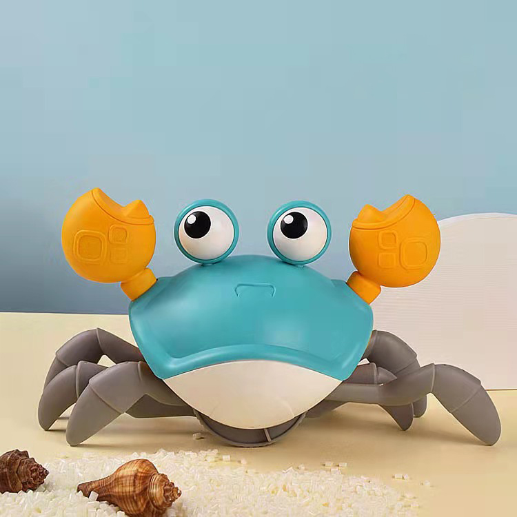 Bad Dusche Octopus Uhrwerk Spielzeug Baby Baden schwimm Spielzeug Seil Gezogen Krabbeln Krabben Auf Land Und Wasser Jungen Mädchen Kinder: Blue Crab