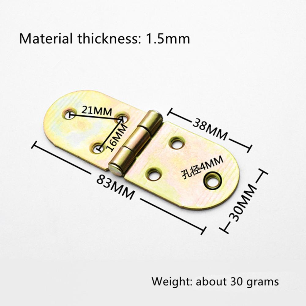 2PCS Thickening Increase Flap Hinge Equipment Flap Hinge Table Type Flip Folding Iron Hinge