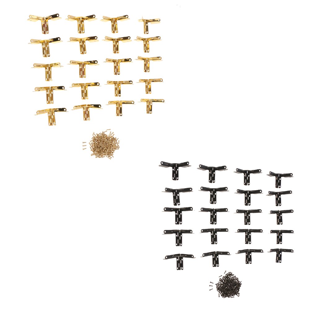 20pcs 90 Degree Angle Support Spring Hinges Door Hinge for Small Jewelry Wine Case Cabinet Watch Box Wooden Lid