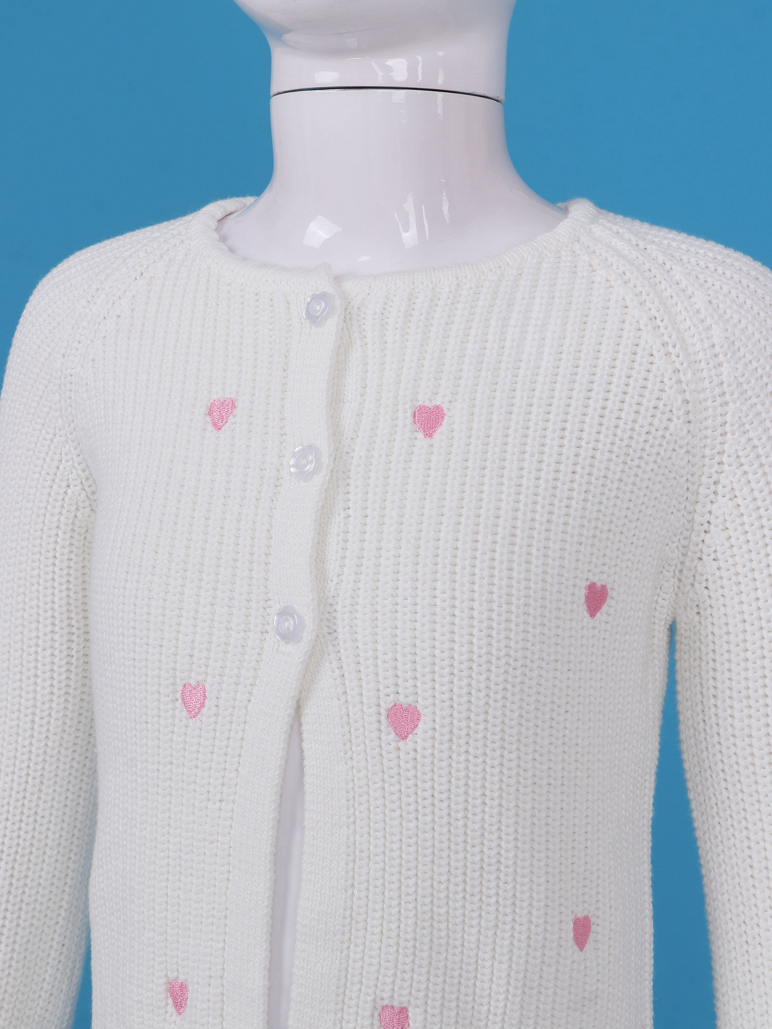 Bambini ragazze maniche lunghe Flower Girl Cape cappotti giacca Bolero stampa cuore festa nuziale Cardigan lavorato a maglia top coprispalle abiti scialle
