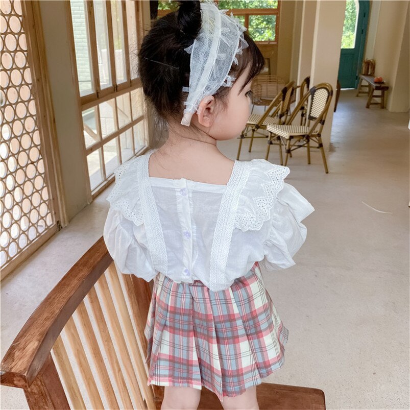 Prinsesse piger blonde skjorte lange ærmer børn bluse forår efterår spædbørn baby piger pullovere til småbørn tøj børn