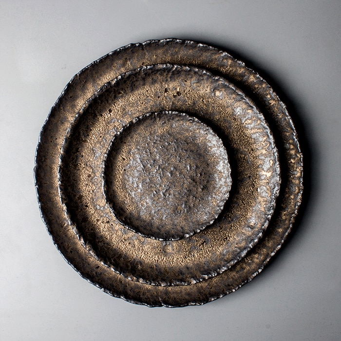 Luwu keramiske tebakker rundt tebord håndlavet tilbehør til serveringsbakke