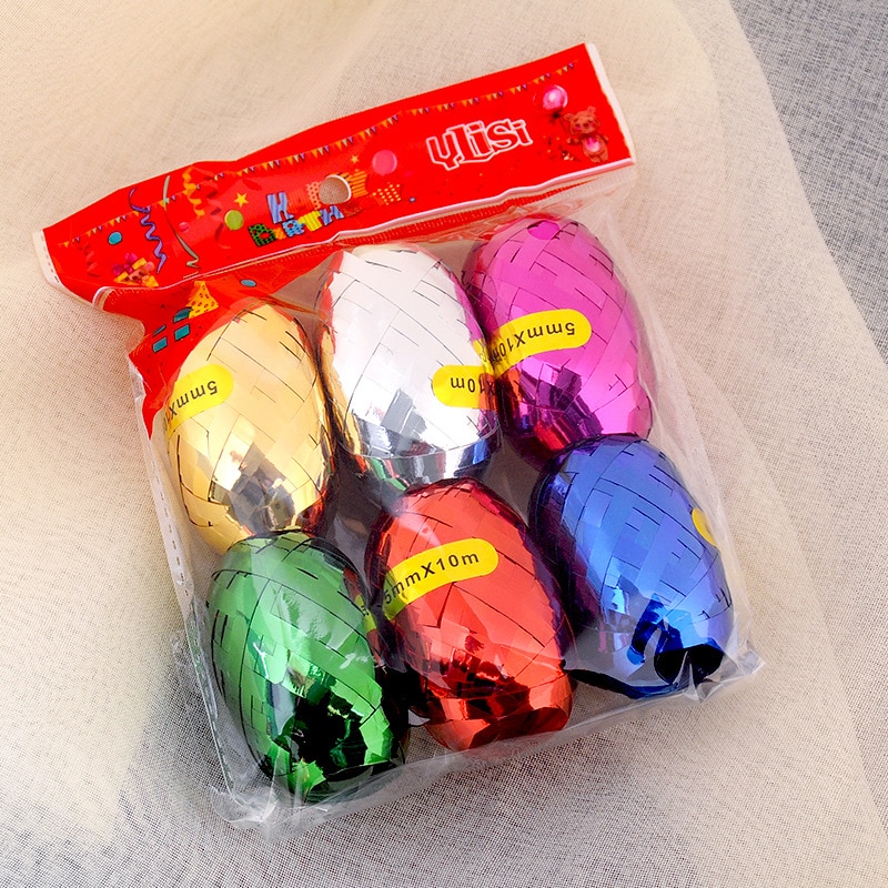 6 uds colorido globo cuerda globo boda de cumpleaños globo herramienta Curling Rollo de cinta Ballon Streamer: 05 mixer