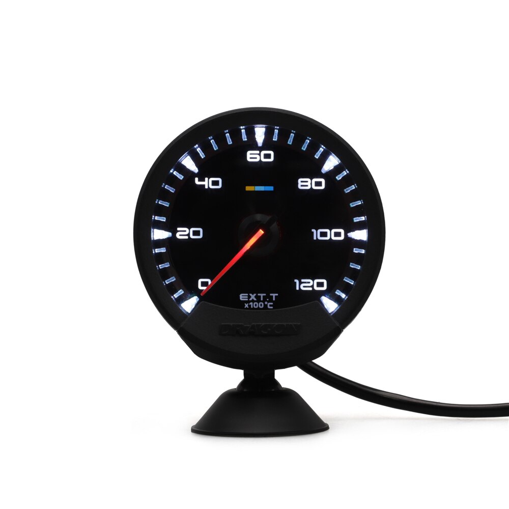 Indicador automático de 2,5 pulgadas, medidor de temperatura de gases de escape Celsius, medidor de temperatura de escape EGT EXT con Motor paso a paso de alta velocidad