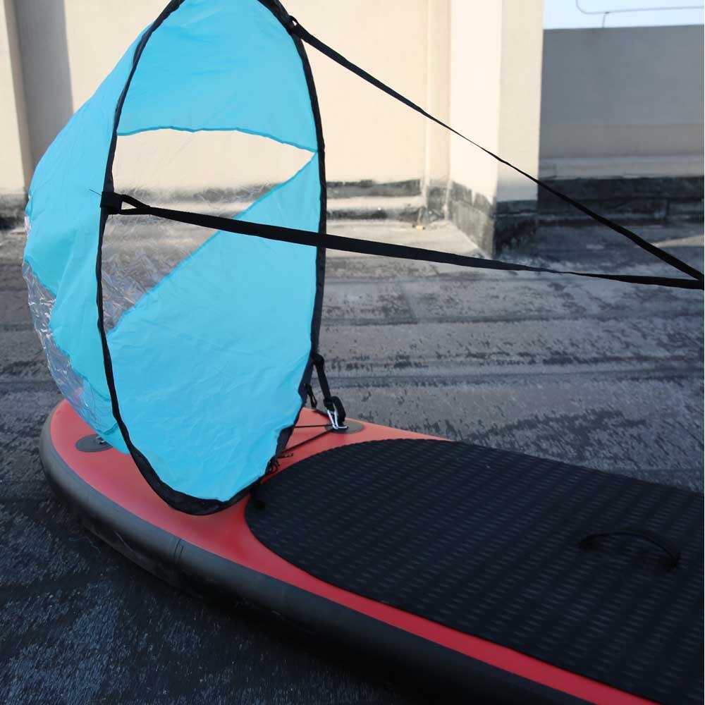 Sail Sup Duurzaam Kajak Draagbare Outdoor Apparatuur Wind Paddle Downwind Boten Accessoires Zomer Surfen Boot Wind Zeil: Blue 1PC