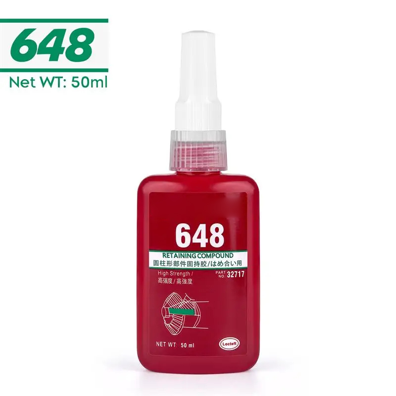 50 ml Schroefdraadborgmiddel Schroeflijm Snel genezen Draadborgmiddel Anaërobe lijm Corrosiebestendig Anti-losdraaien Lijm: Khaki