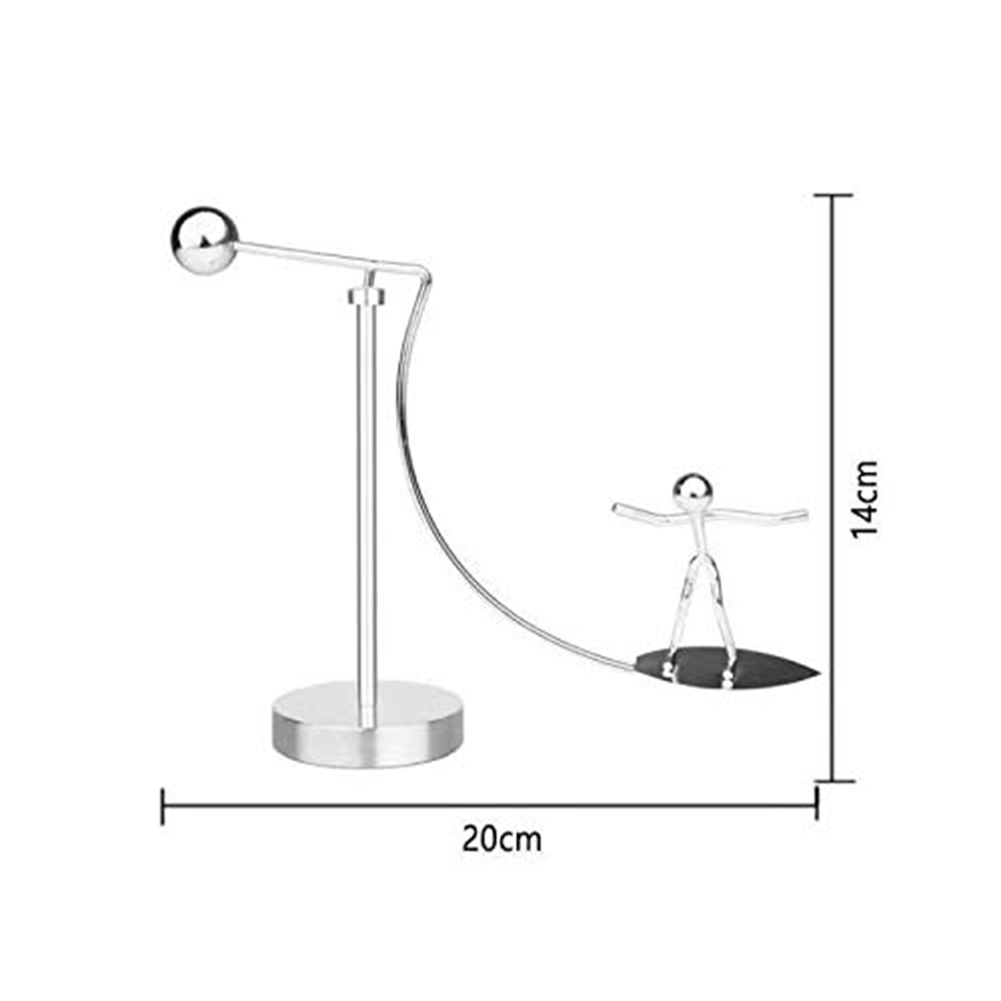 Table Toys Finger Toys Stainless Steel Finger Balance Toys Newton Cradle Weights Mold Metal Craft Surfing Villain Art Swing