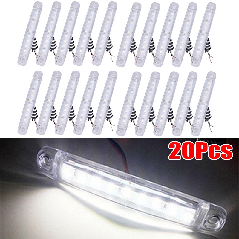 Bus Side Lights Truck Replacement Set White Turn signal DC 24V Trailers