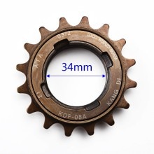 Piñón de piñón libre para bicicleta, accesorio para ciclismo, ATA 16T, 34mm, 1/2 "X 1/8"