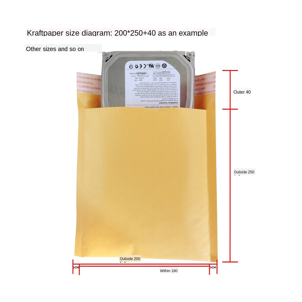 Kraft Paper Bubble Envelope Bag Padded Mailers Envelope Bubble Packaging Bags Courier Storage Bags Bubble Mailing Bag