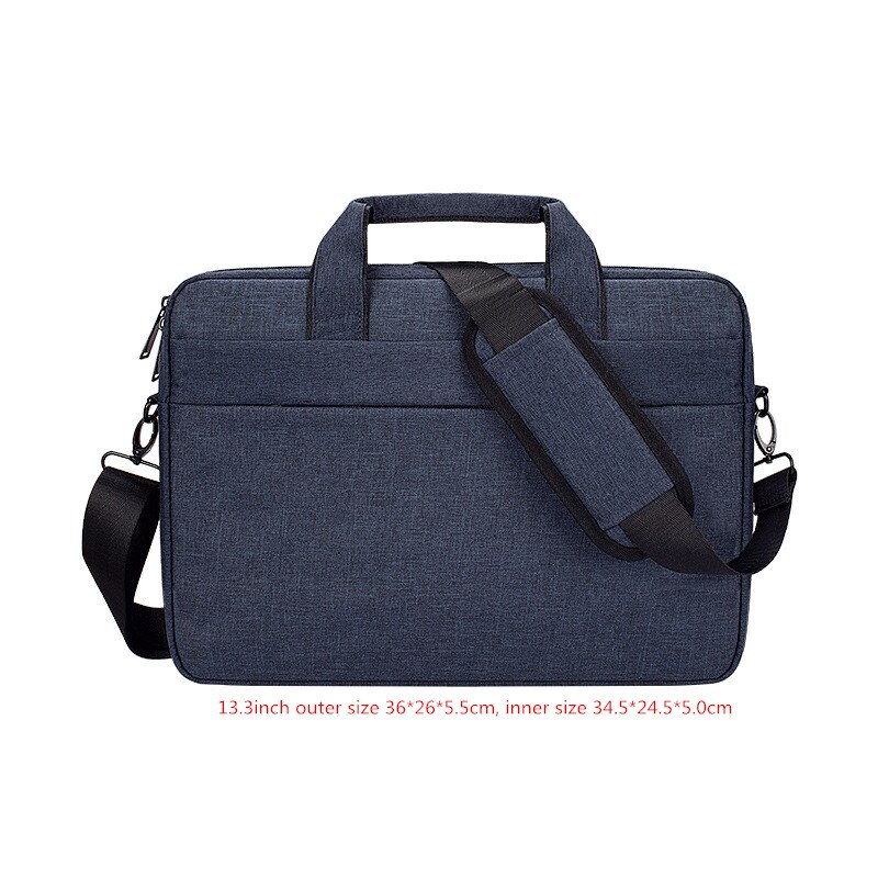 Bolso para ordenador portátil para hombre, bandolera, sísmica, resistente al agua, para oficina, viajes, negocios, bolsa de almacenamiento para teléfono: Navy S