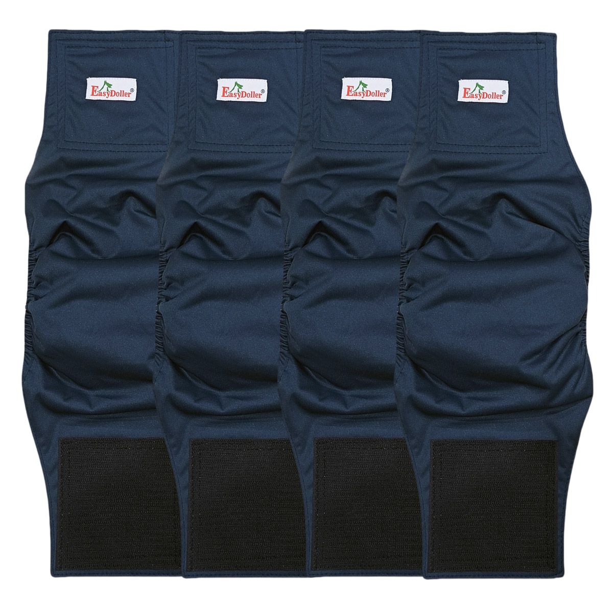 Couche-culotte lavable pour chien, 4 pièces, pantalon physiologique réutilisable pour animaux de compagnie, couche-culotte en tissu, bande ventrale, anti-fuite, pour l'entraînement: S / green
