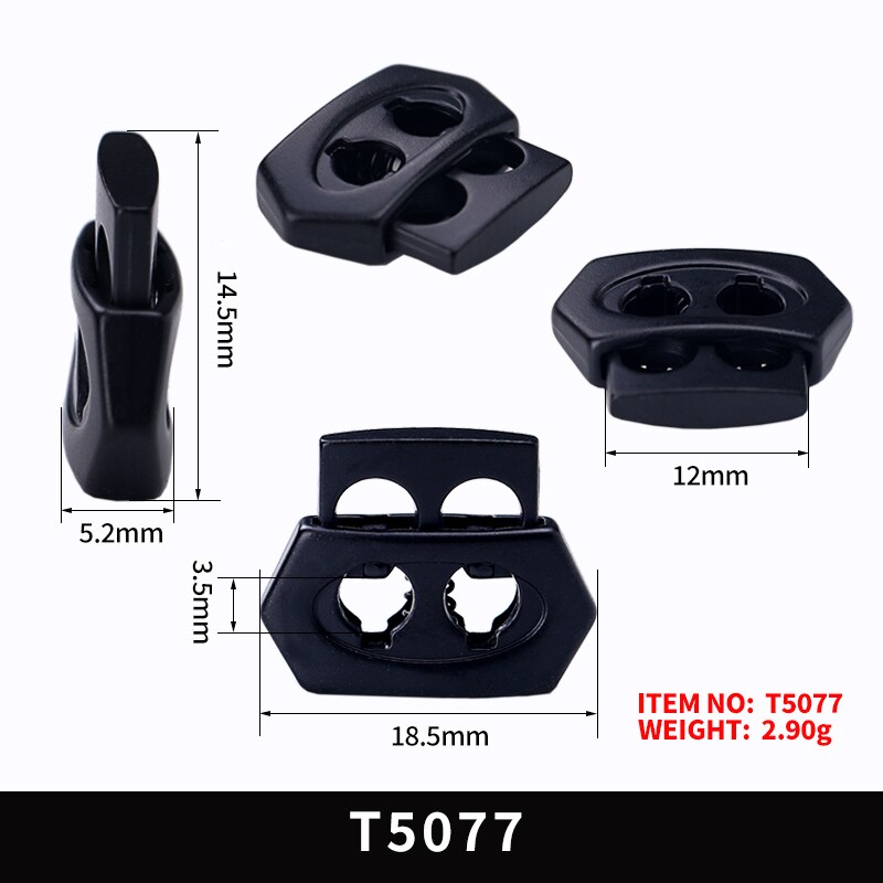 20pcs Metal Toggle Spring Loaded Cord Locks Drawstring Rope Clip End Round Ball Sliding Fasten Button Lanyard Paracord Stopper: 4