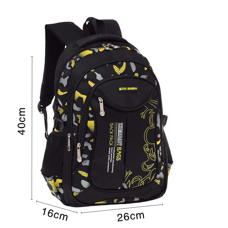 Kinderen Schooltassen Voor Meisjes Jongens Kinderen Rugzak In Basisschool Rugzakken Mochila Infantil Zip 2 Maten: yellow small