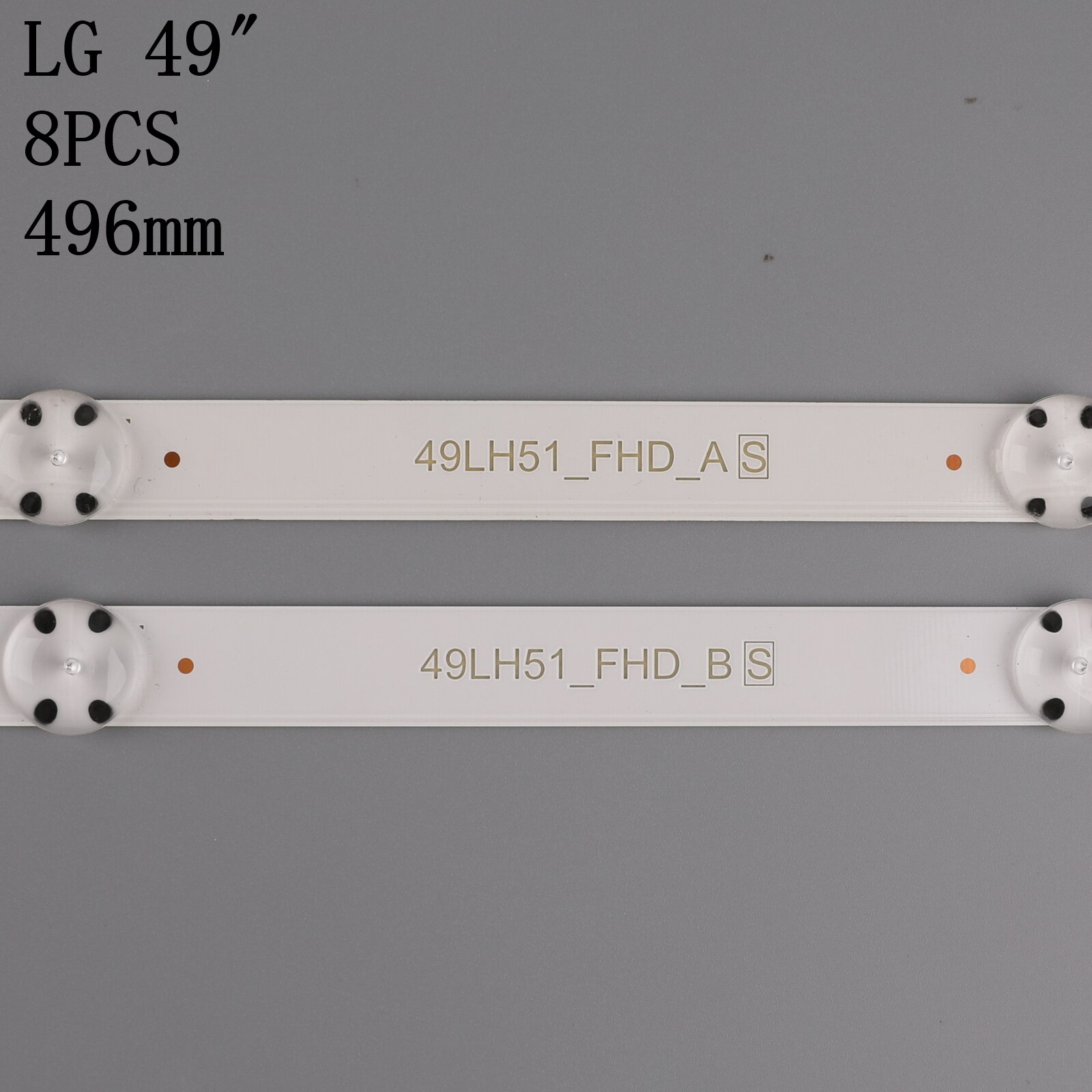 LED Backlight strip 8 Lamp For LG Innotek 17Y 49&quot;_FHD TV SSC_49INCH_FHD A B 49LH51_FHD_A 49LJ51/LJ57_FHD 49LH5100 NC490DUE-ABEX1