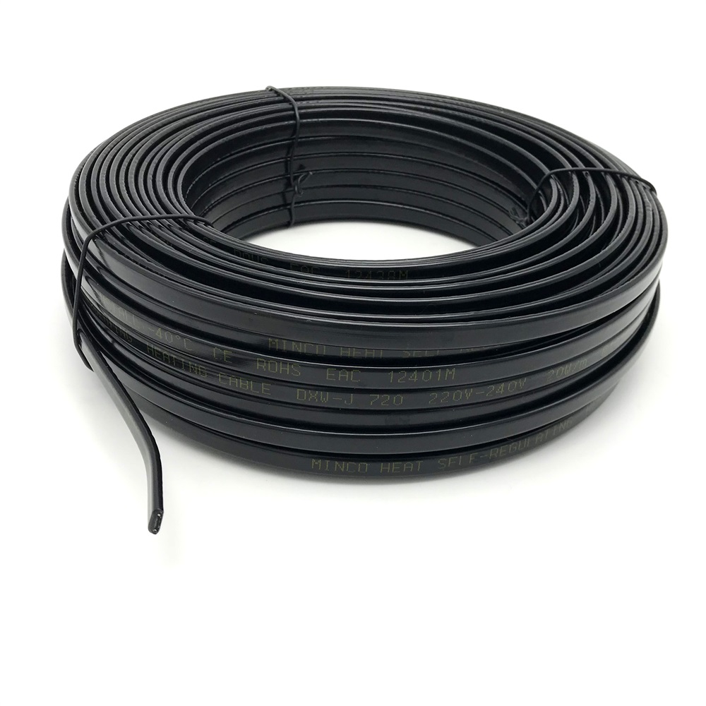 220V 20W/m Self--regulating Heat Trace Cable for Solar Water Heater Pipeline Freeze Protection 8mm