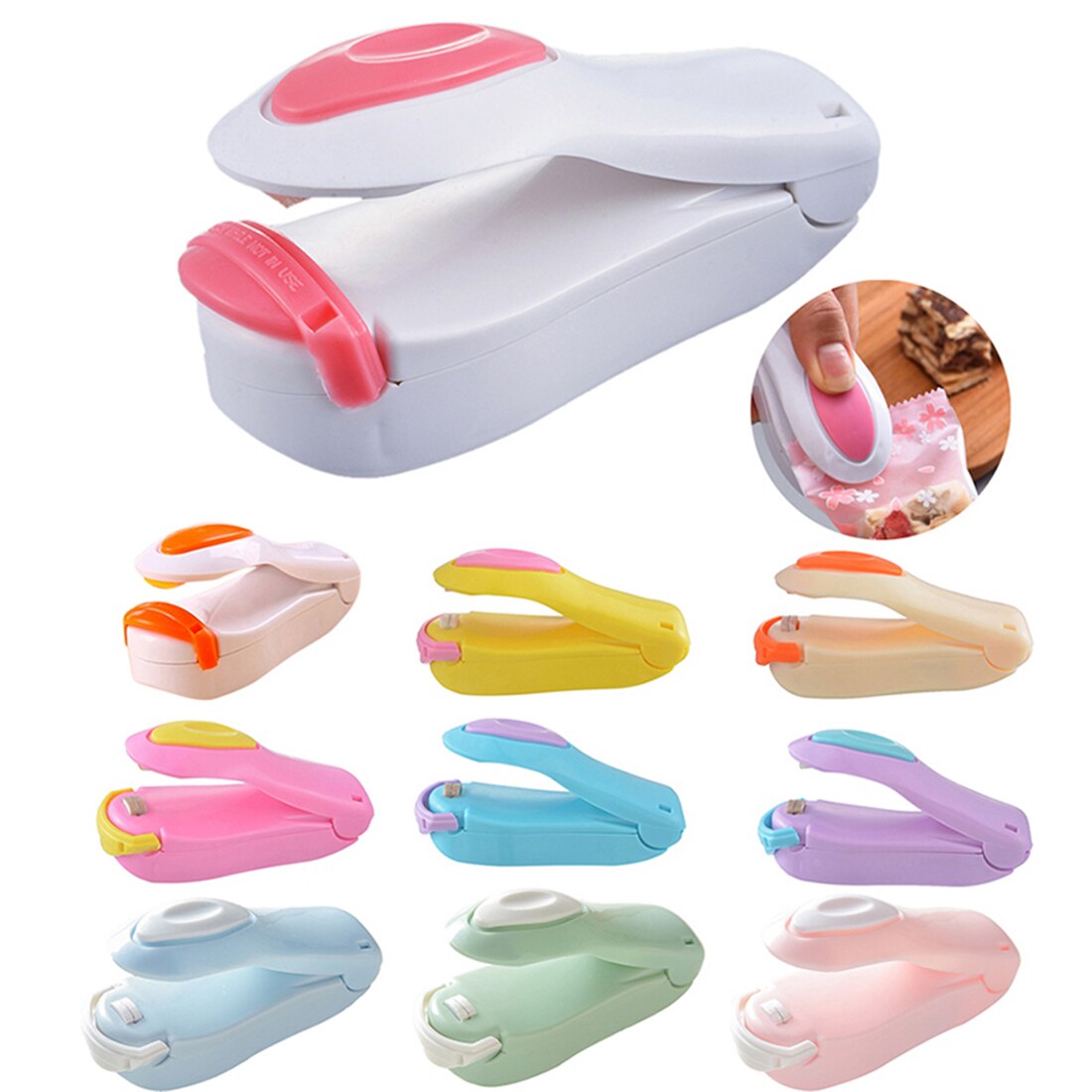 Draagbare Mini Warmte Sluitmachine Impuls Sealer Seal Verpakking Plastic Zak Impuls Sealer Verpakking Voedsel Snack Keuken Accessoires