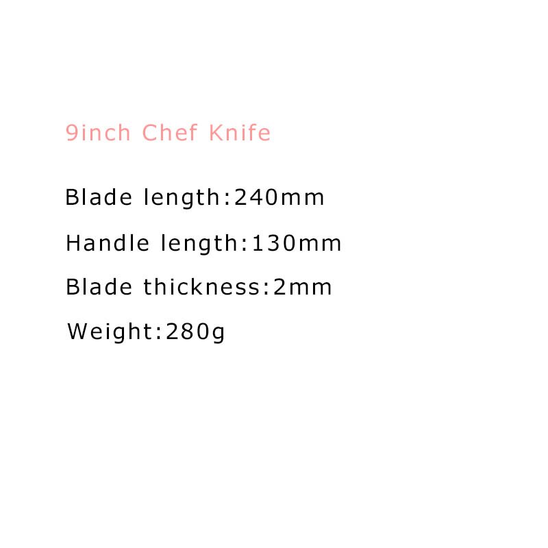 Küche Messer 9 10 11 zoll Koch Messer Deutschland 1,4116 Edelstahl Japanische Santoku Messer Schneiden Rindfleisch Fleisch Gemüse Kochen werkzeug: 9Zoll Koch Messer