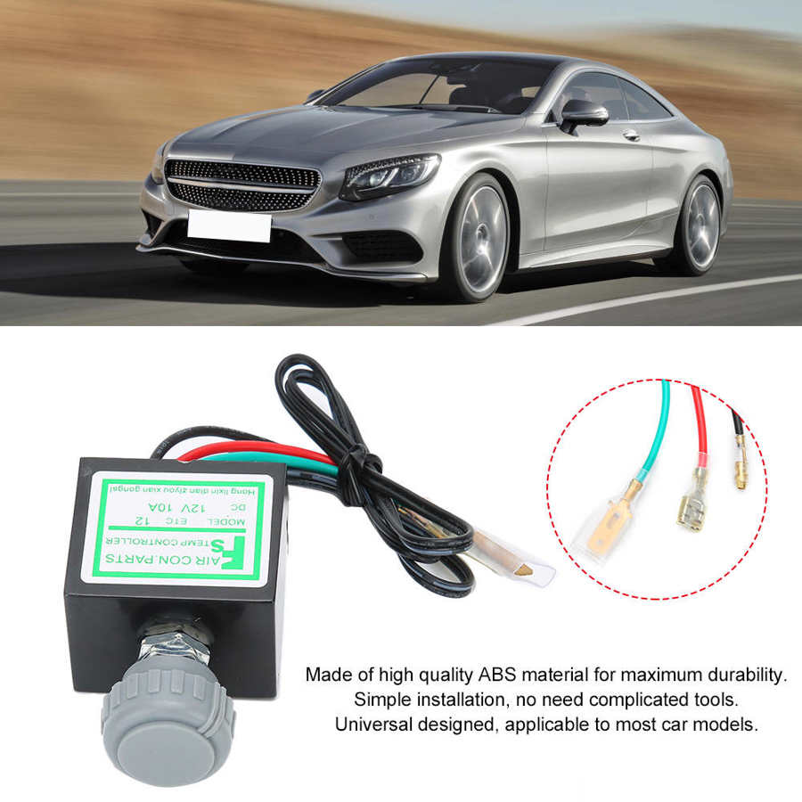 10A Car Air Conditioner Electronic Thermostat Switch Temperature Control Auto Accessory Car Accessories brake sensor