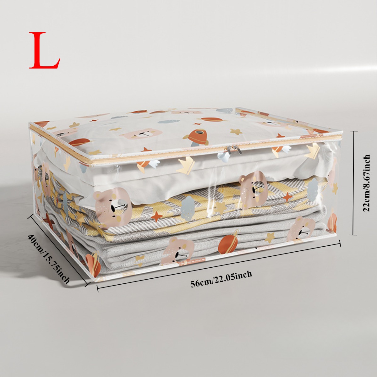 Caja de almacenamiento para parte inferior de cama, colcha de ropa plegable gruesa, bolsa de almacenamiento organizadora de artículos diversos para juguetes y polvo para el hogar: Azul