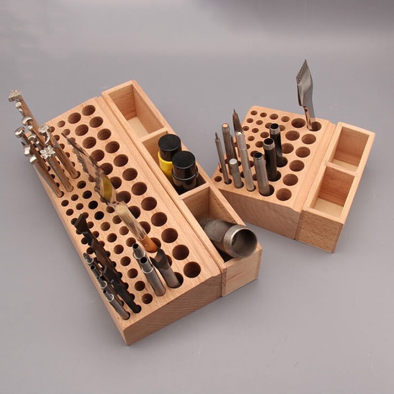 98 trous caoutchouc bois intégré matériel bois cuir bricolage outil/travail du bois bricolage outil en bois maroquinerie outils support en cuir