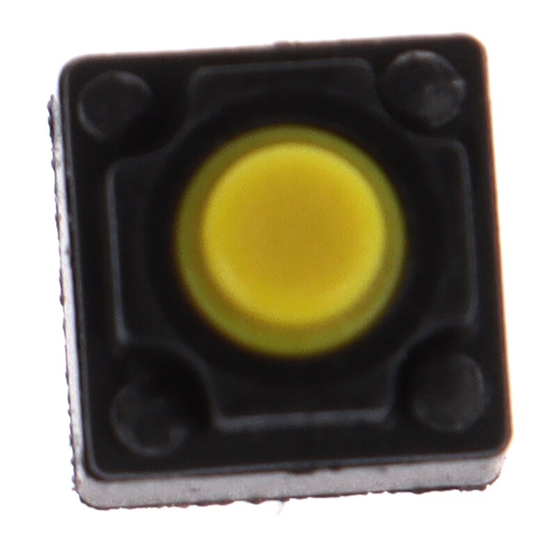 10pcs Mute Button Silent Switch Wireless Mouse Wired Mouse Button Micro Switch Yellow Push Button Switch 6*6*7.3mm