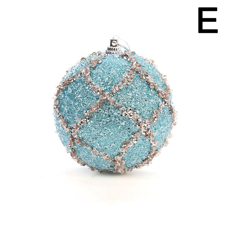 Christmas Decor Ball Bauble Xmas Party Hanging Ball Ornament Decor for Home Christmas Tree Pendants Festival Dress Up Supplies: E