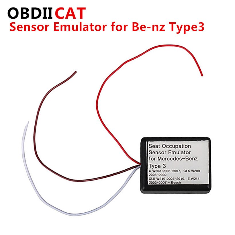 OBDIICAT Emulator Type 3/Type 4 C W203 CLK W209 CLS W219 E W211 seat emulator Airbag reset tool: Type 3