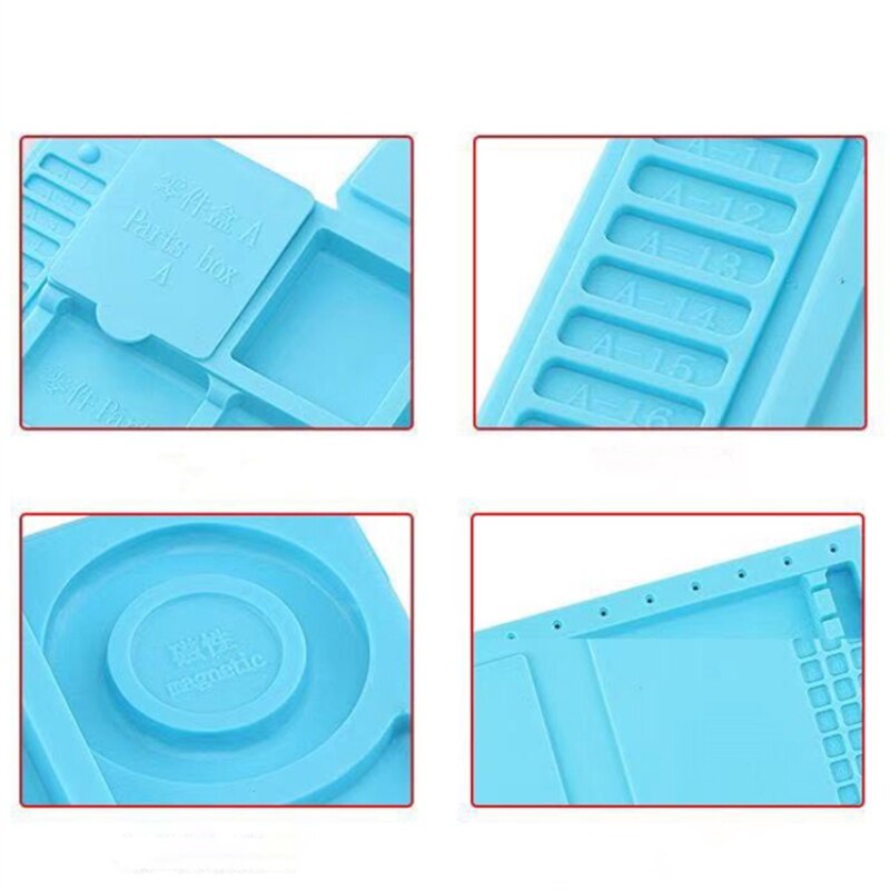 Wärmedämmung Arbeits matt Wärme-Besteändig S160 S170 S130 S140 Silikon Lözehn Reparatur Bahnhof Isolierung Pad Isolator Pad