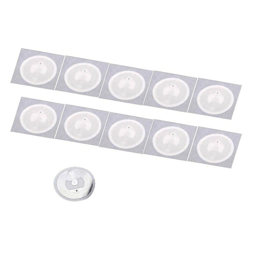 10Pcs Ntag213 Nfc Tags Stickers 13.56 Mhz Ntag 213 Universele Label Rfid Key Token Patrol Ultralight Tags