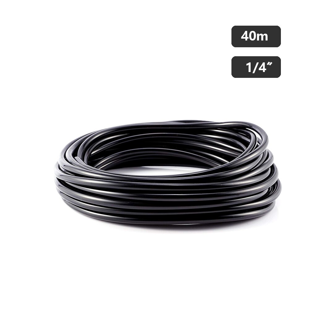 1/4 tommer (4/7mm)  vanningsrør vanningsslange pvc-rør for hage utendørs plante mikro drypp vanningssystem: 40 meter