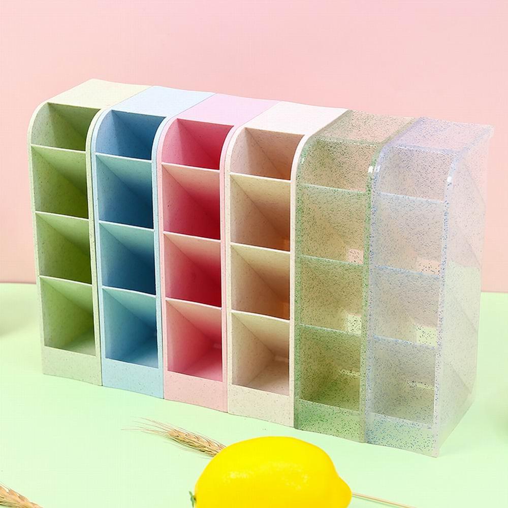 Diagonal Pen Holder Student's Stationery Storage Box Multi-functional Desktop Organizer