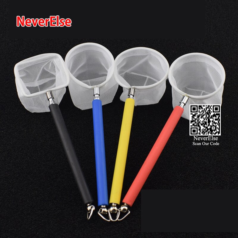 Retractable Aquarium Fish Tank Net to Catch/Feed Small Fish Shrimp, Pocket Cleaning Tools to Remove Algae, Aquarium Accessories