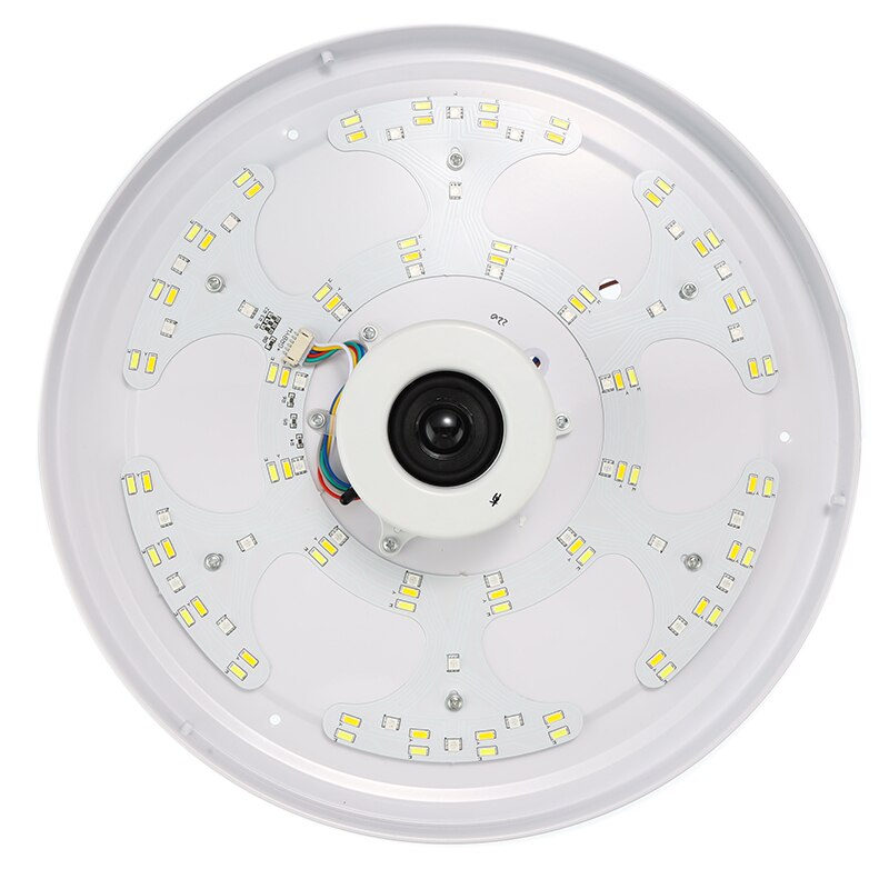 LED Wireless Bluetooth Speaker Loundspeaker Player RGB Dimmable Ceiling Light Panel Lamp with APP + Remote Control For Bedroom