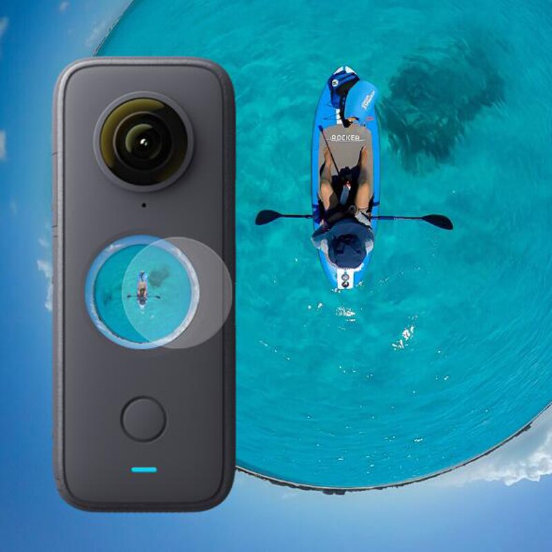 Protetor de tela de vidro temperado capa para insta360 um x2 esporte insta 360 câmera ação tela lcd proteção filme acessórios