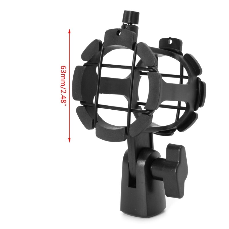 NB04 Bearable Handheld Condenser Microphone Shock Mount Clip Mic Holder Stand