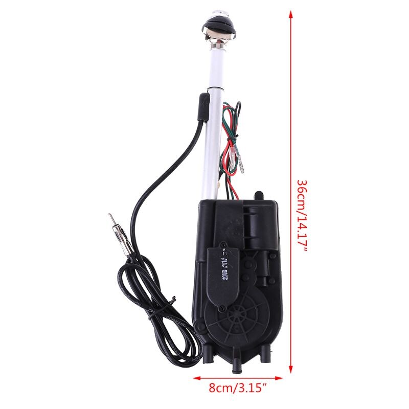 12V Universal Car Auto AM FM Radio Electric Power Automatic Antenna Aerial Kit E7CA