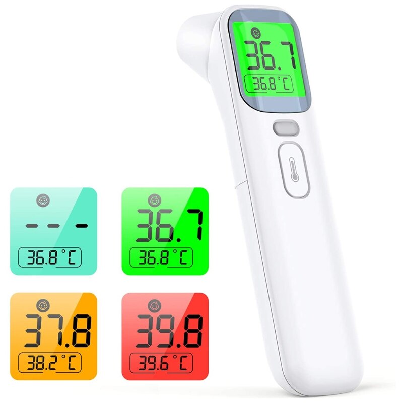 Voorhoofd Infrarood Thermometer Lcd-scherm Digitale Meting Met Koorts Alarm