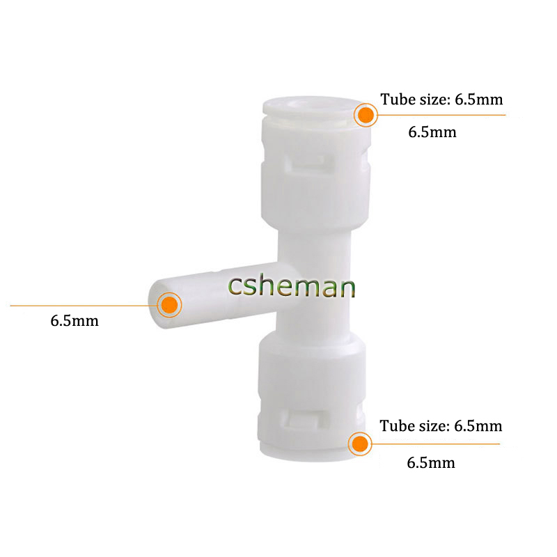 Garden Irrigation System1/4'' 3/8'' interface slip-lock Quick Connector Tee Elbow Straight Adapter Water pipe joint