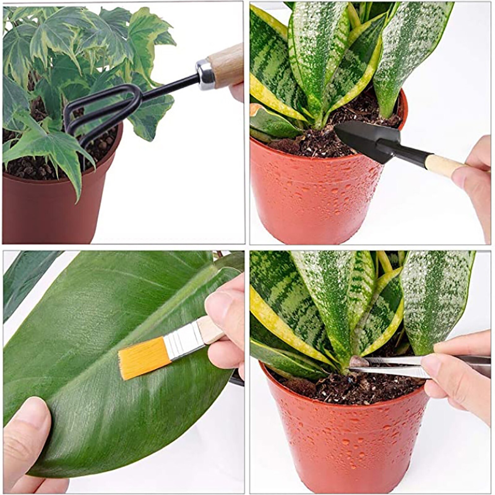 10 Stks/set Planten Gereedschap Tuin Succulent Transplanteren Cultivator Schop Troffel Mini Tuin Accessoires Mini Handvat Tool