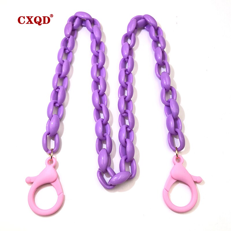 kinder Gesicht Maske Brillen Kette Lanyard Handliche Bequem Halter Seil Anti-verloren Anti Masken hängenden Hals: YMK0001 purple