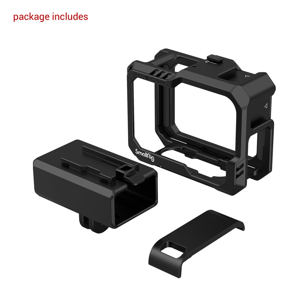 Smallrig Zwart Volledige Action Camera Kooi Voor Gopro HERO9/Gopro HERO10 3083